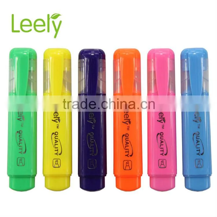 Leery highlighting marker with 6 colors