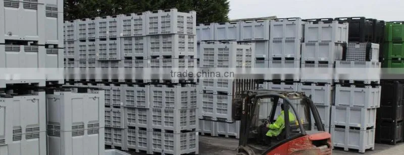 1200x1000x760mm Plastic Pallet Box Price, Mega bin, plastic pallet bin
