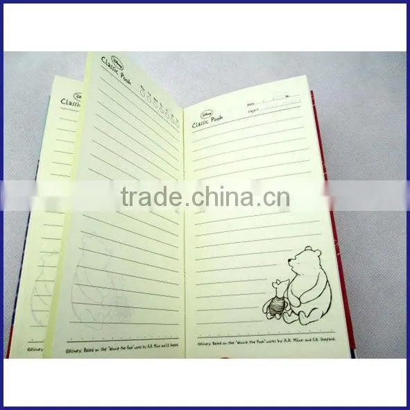 2 subject hardcover notebook/diary carton college ruled