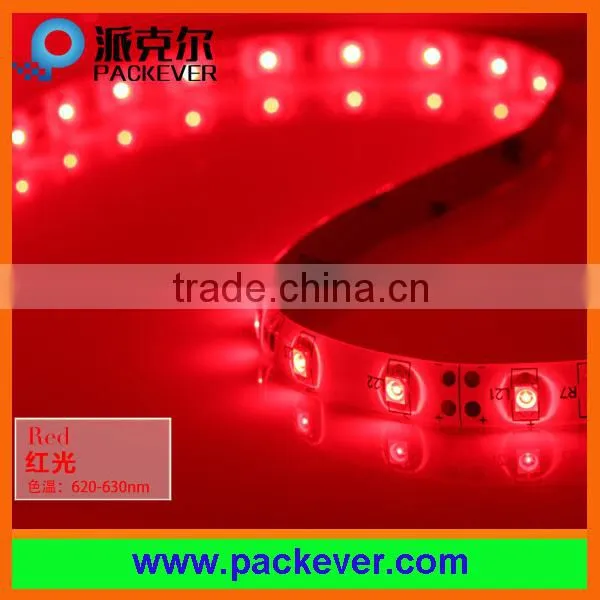 High brightness 2 years warranty DC12V/24V SMD 3528 flexible LED strip 120LEDs/m 9.6W/m