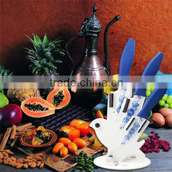 Hot selling kitchen color blade ceramic knife set UD1007