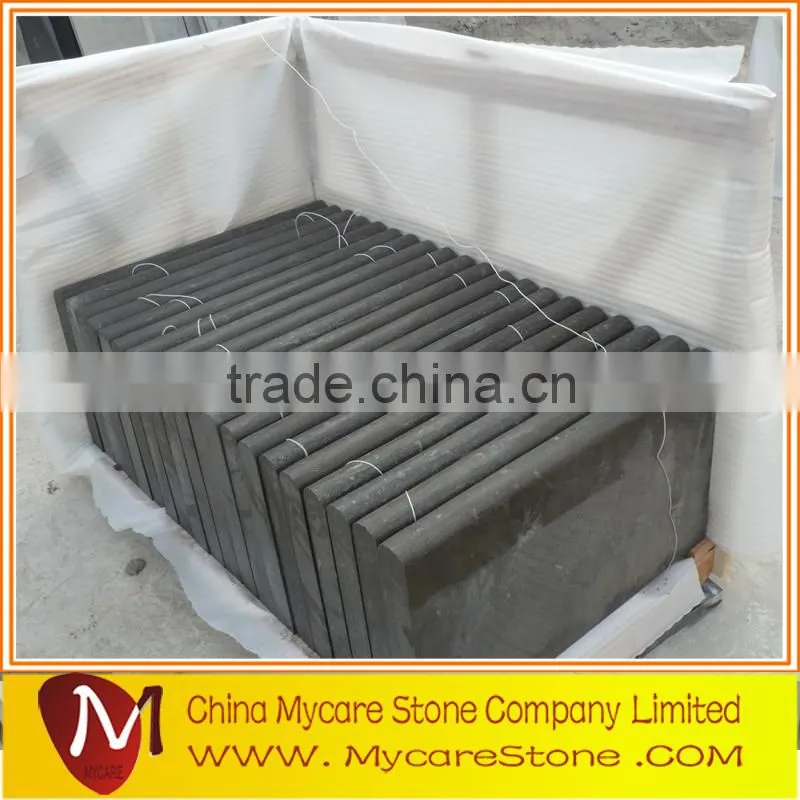 Garden paver flamed blue limestone