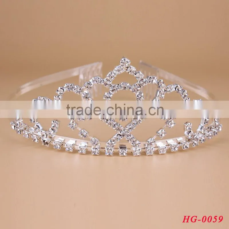 Fashion beauty queen crown custom rhinestone tiara