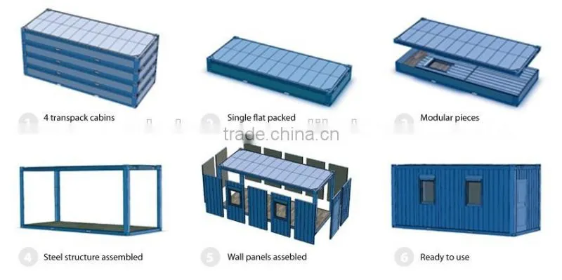 Easy Assemble and Desassemble Prefabricated Container Office Building