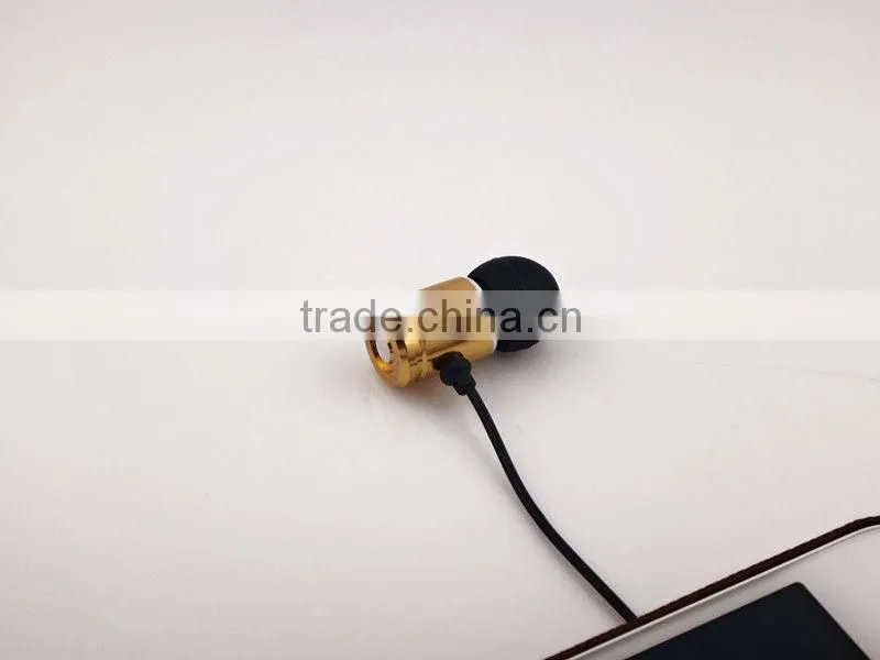 High quality fashionable braided cable colorful crystal diamond MP3 earphone
