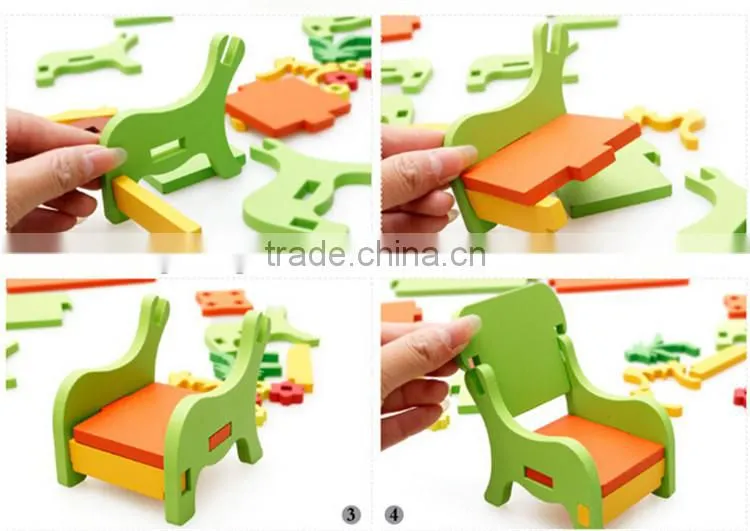 2016 hot design colorful wooden drawing room jigsaw puzzle for kids