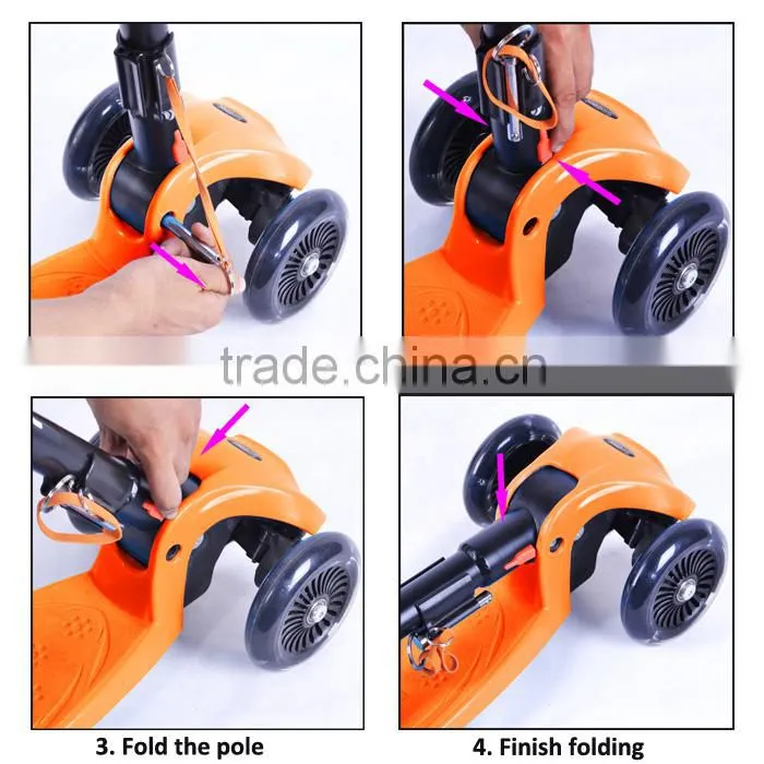 2014 new patent product high quality foldable kids kick scooter stunt scooter deck