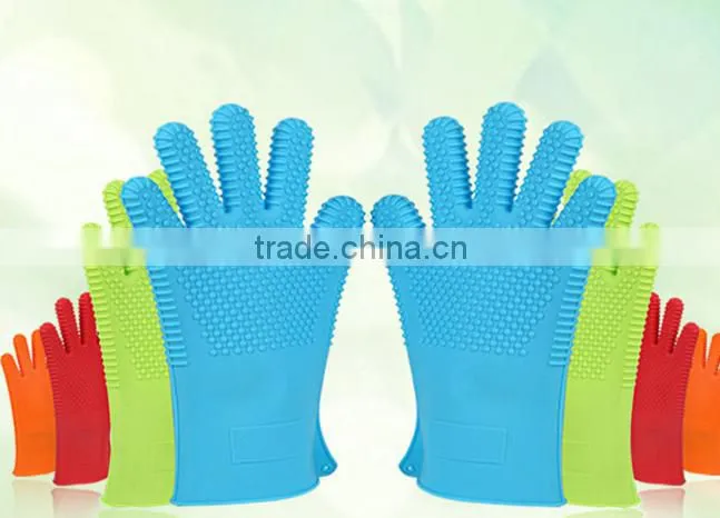 Kitchen Cooking Oven Heat Resistant Silicone Gloves