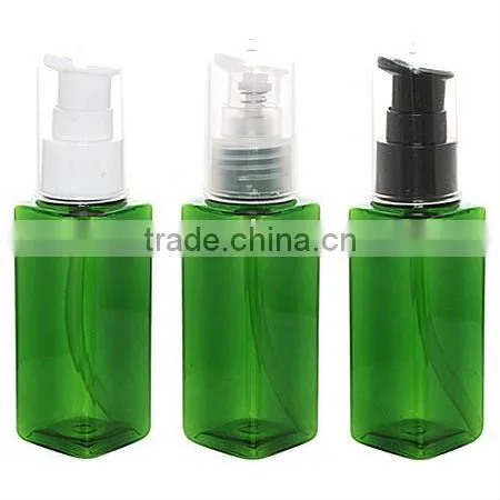 Treatment pump PET 60ml Square Green Clear