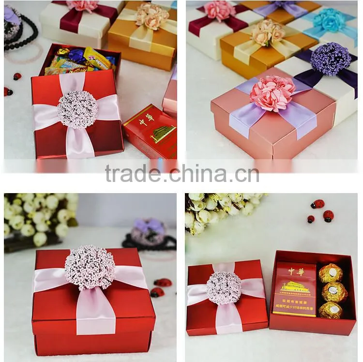 Wholesale ivory wedding favour boxes Pink favour boxes
