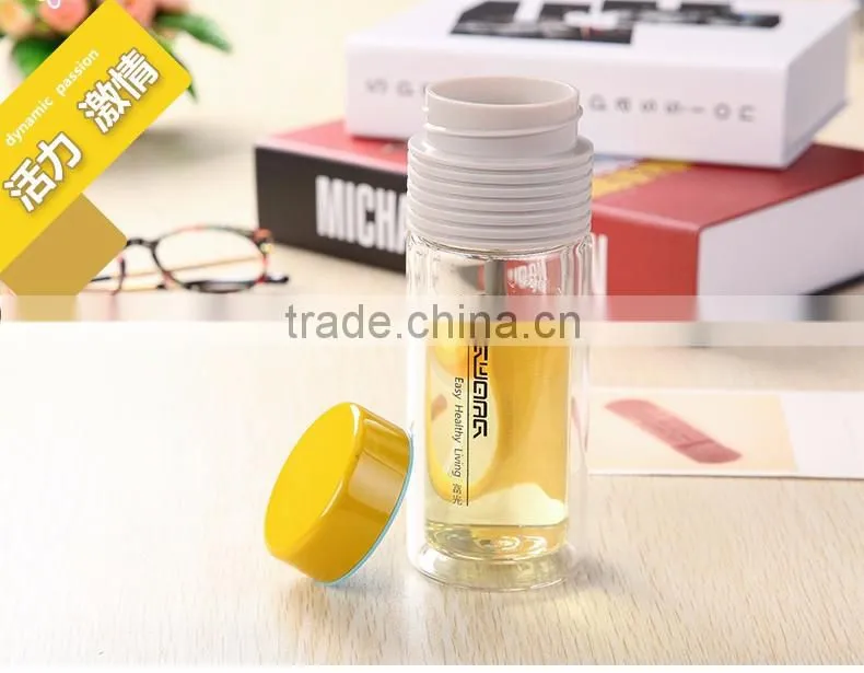 2015 Bpa Free Fancy Voss Water Glass Bottle Wholesale With Silicone Sleeves