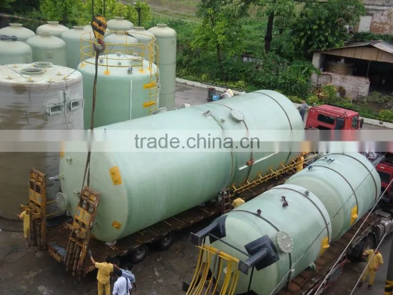 Alibaba Assurance! FRP Winding Food Processing Tank Vessel