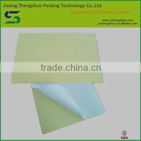 Top quality customized printing adhesive wood free paper 80gsm