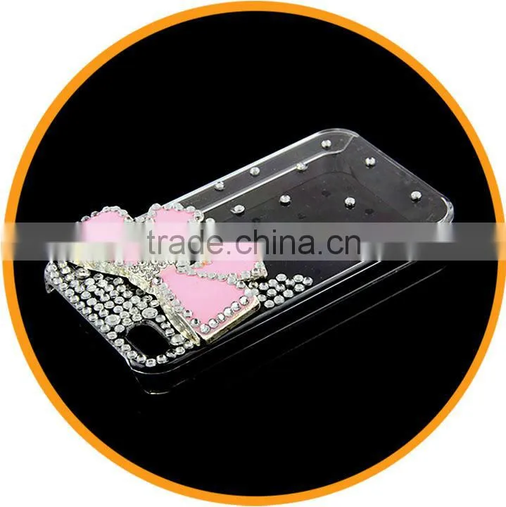 3D Diamond Pearl Bow Butterfly Hard Case Cover Protector for iPhone 5" luxury from Dailyetech