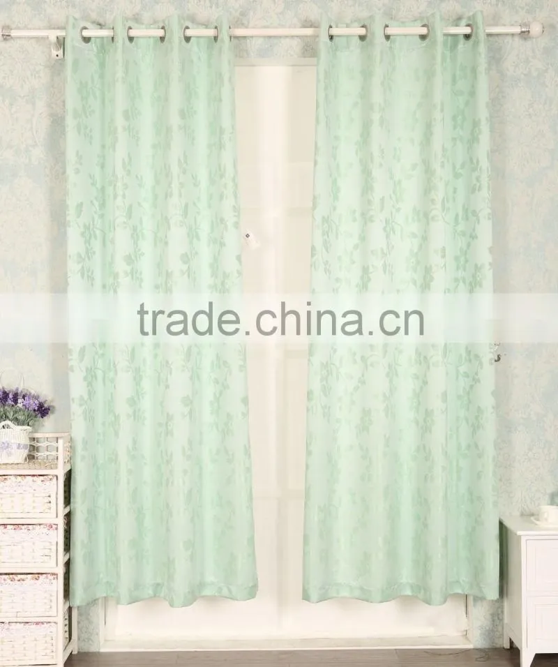 Jacquard Curtain Panel Grommet Drapery make of 100% polyester fabric
