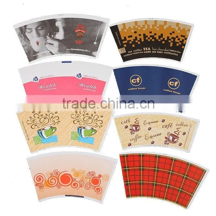 Hangzhou Lvyang/GoBest printed and cutted paper cup fan