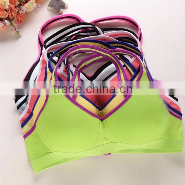 Hot Sale Seamless Wireless Bra, Young Ladies Underwear, Sexy Sport Bra Set For Students