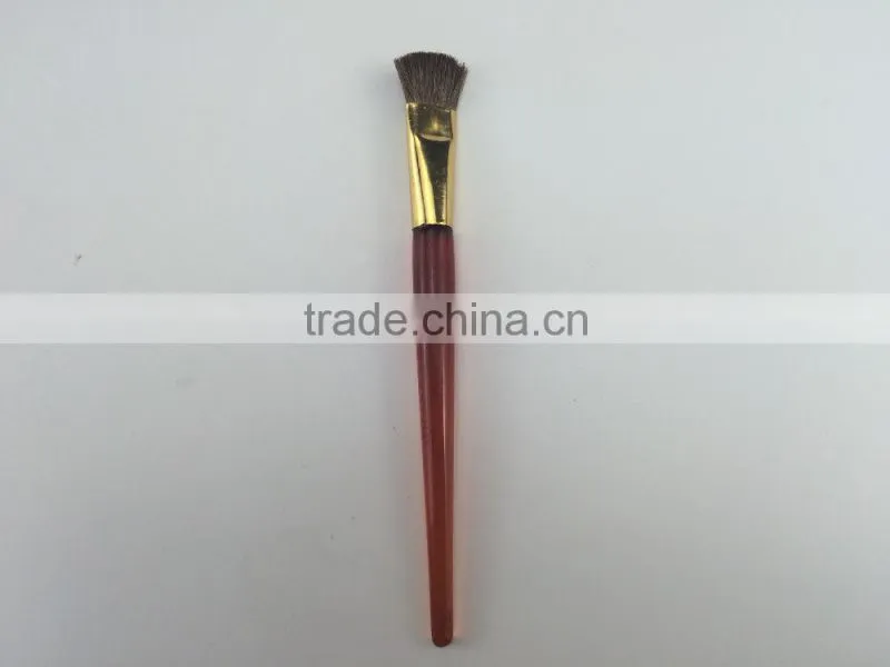 FREE samples horse hair translucent plastic handle eyeshadow brush
