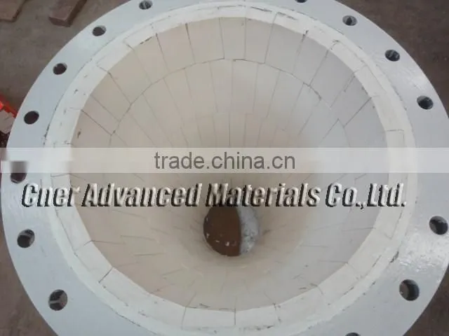 Hot Sale Alumina Ceramic Lined Cone-shaped Pipe/Tube Made In China