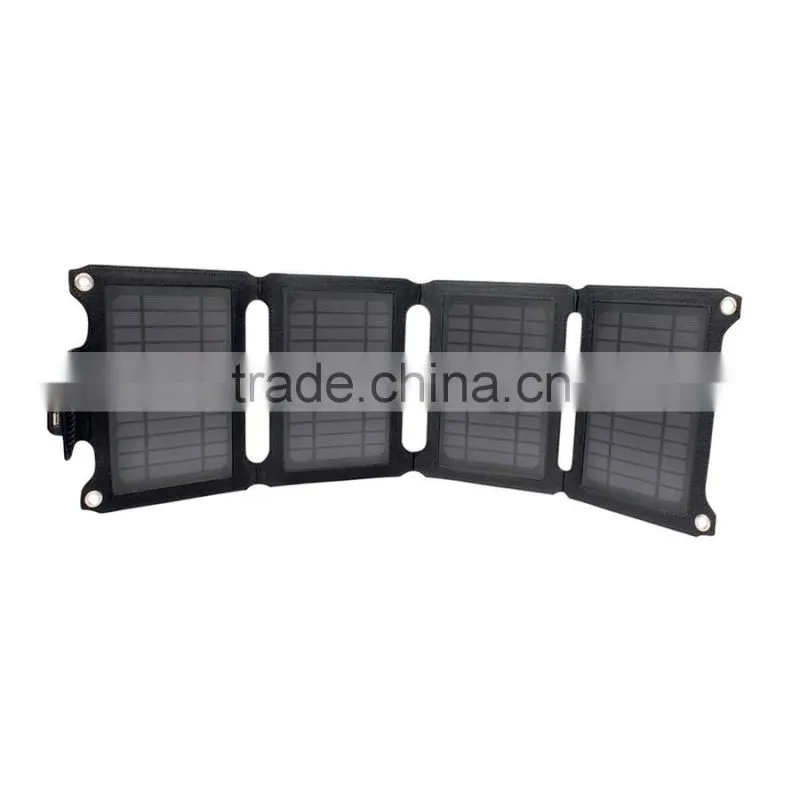 Solar Battery Charger 14W Portable USB Solar Energy Panel Power Bank