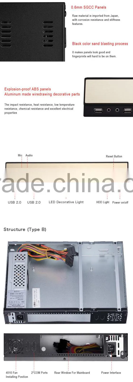 Slim PC chassis