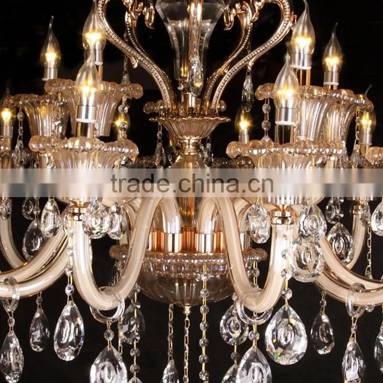 Lobby flame cheap crystal chandelier
