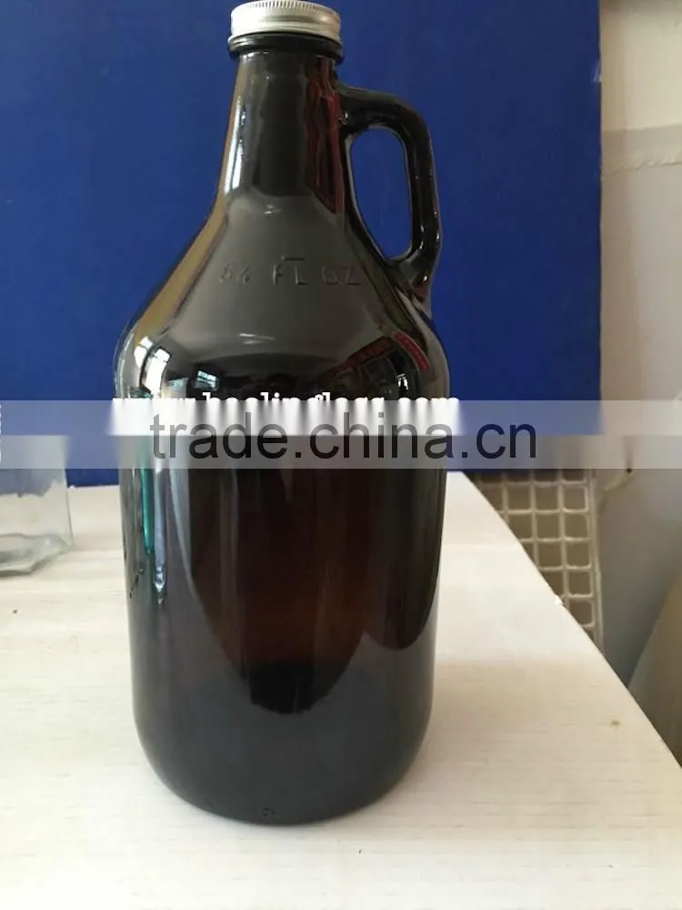 500ml amber beer growler with swing top