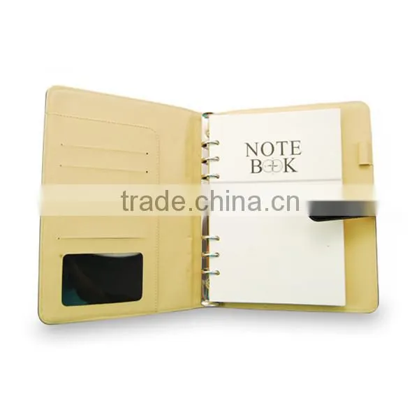 Zipper leather agenda organizer planner notebook