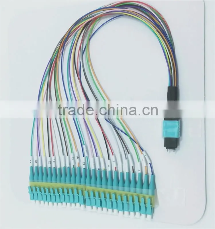 24 core Fanout MPO-LC fiber optic patch cord