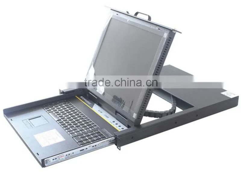 4 ports rackmount LCD drawer KVM