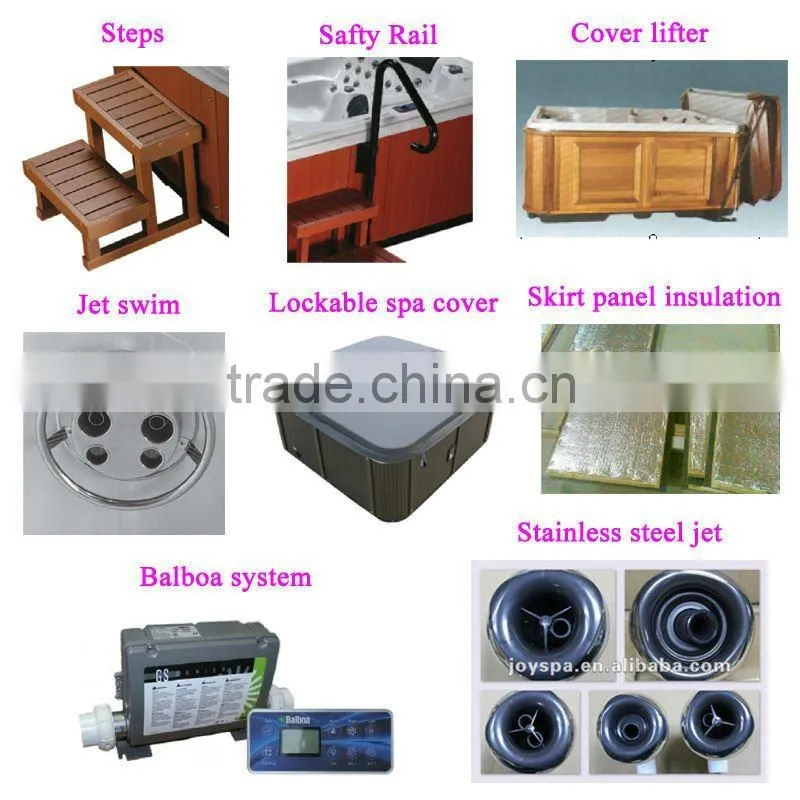 China wholesale glass window swimming pool with powerful jets (JY8603)