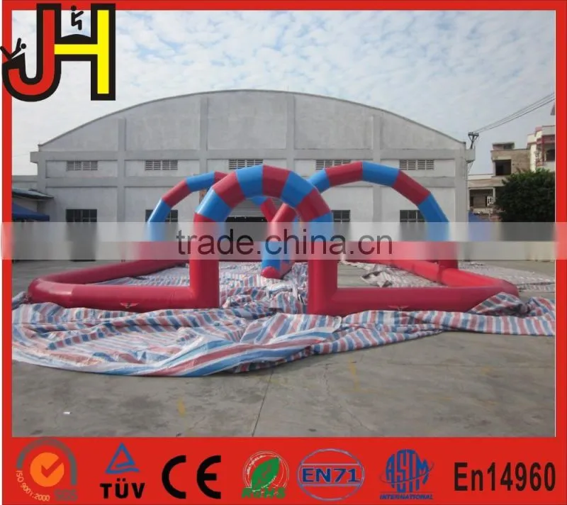Best popular inflatable go kart track inflatable race track outdoor race track