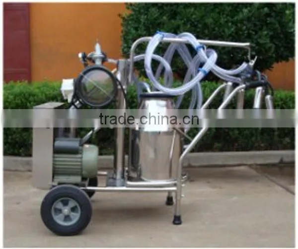 stainless steel trolley milking machine