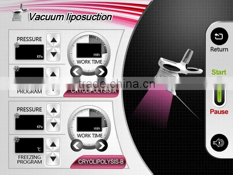 2 In 1 Vacuum Cryolipolysis Beauty Slimming Salon Device
