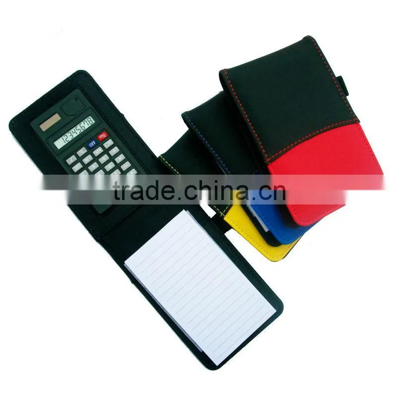 pu notebooks with calculator