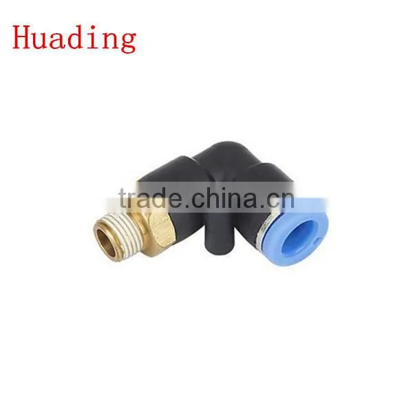 plastic tube fitting, plug in elbow , push in tube fittingPLJ