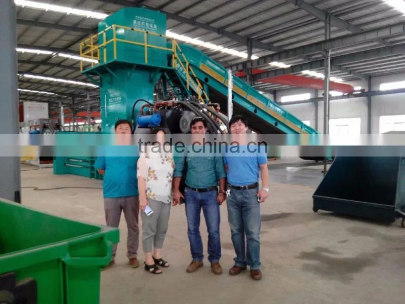 fully automatic cardboard baler