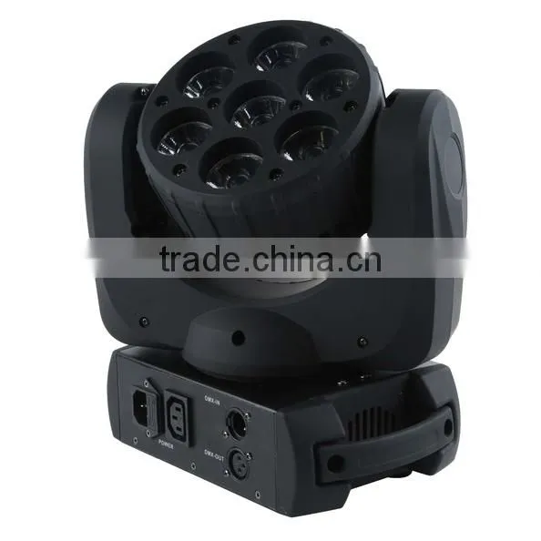 4 IN1 RGBW 7x12W LED Beam & Wash Lamp Moving Head Light DJ Show Stage Lighting
