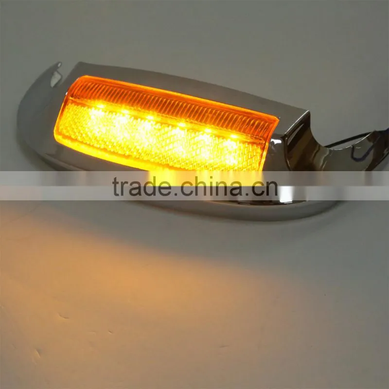 Chrome Front LED Fender Tip Light For Electra Glide Ultra Limited FLTRU