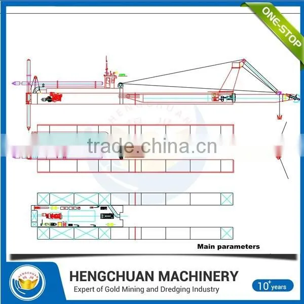 Professional 20 hydraulic cutter suction dredger with low price