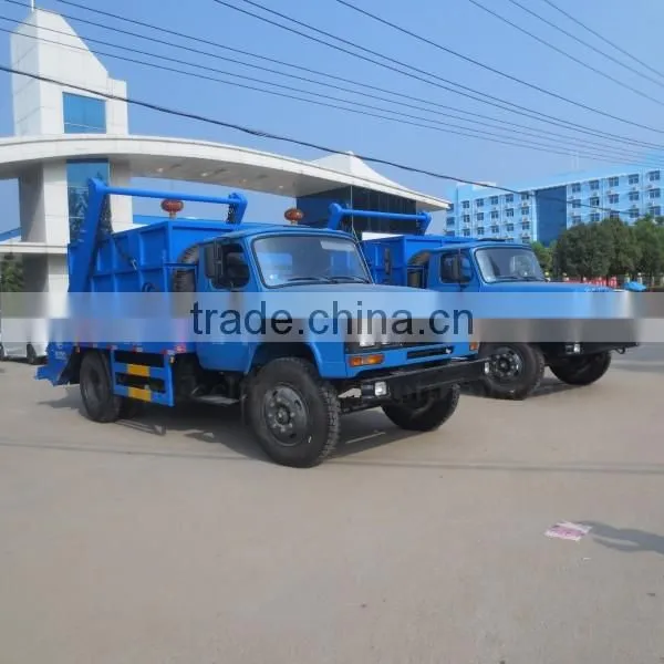 140hp 4*2 DONGFENG Hydraulic lift refuse truck 6 m3