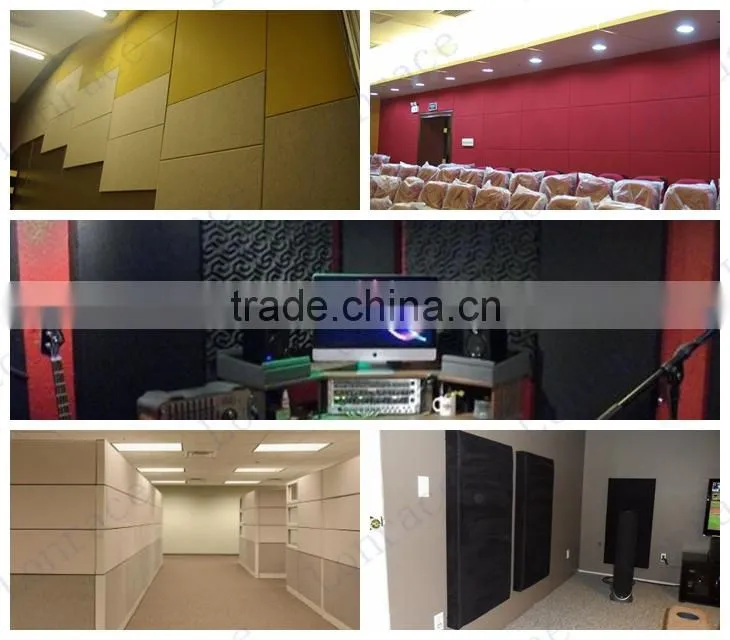 glass wool acoustic panel for interior decoration