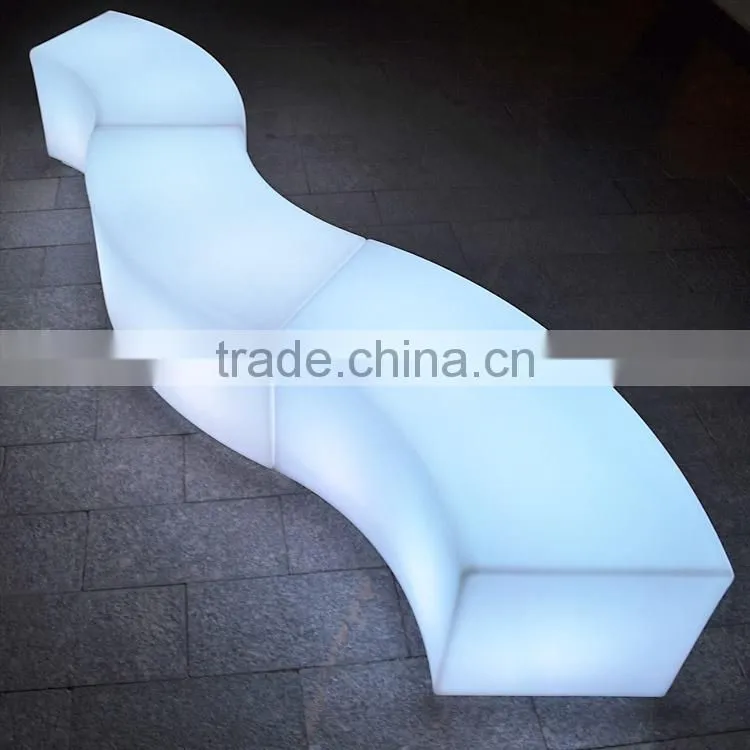 used nightclub furniture led sofa pub led furniture RGB Color Changing Brighting LED Bar Stool