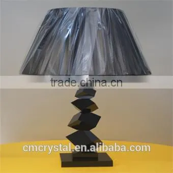 hot sale black luxury crystal table lamp