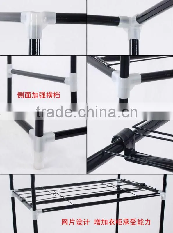 Metal wardrobe closet clothes wardrobe organiser