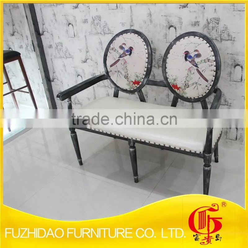 New design!!! Double casual iron chair