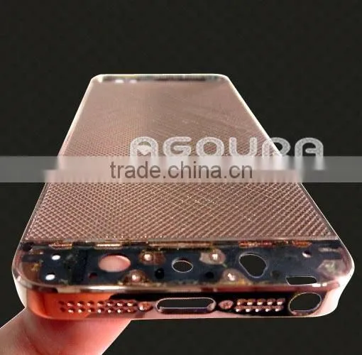 new luxury small lattice rose gold back cover for iphone 5s, rose gold housing