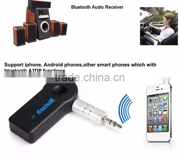 Latest Wireless 3.5mm AUX Music Receiver bluetooth car receiver 12v