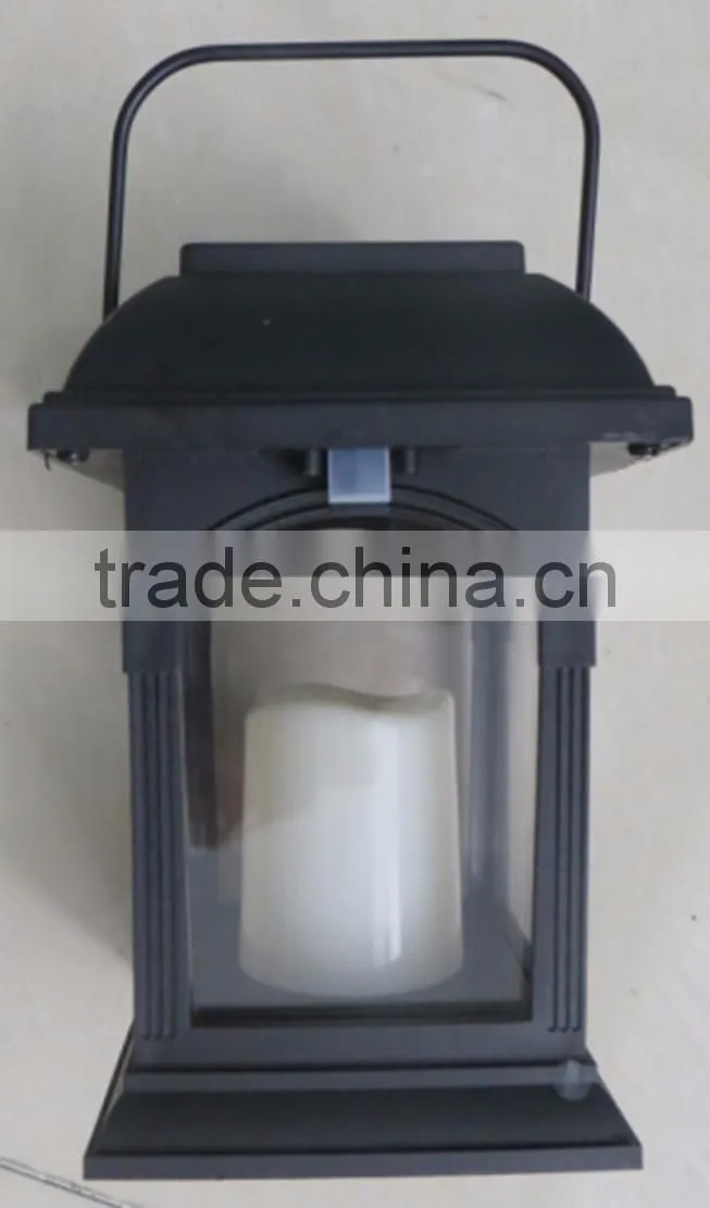 TABLE TOP Solar Patio Candle Lantern 100x100mm