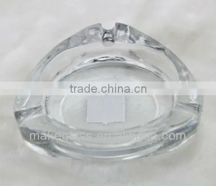 triangle glass ashtray
